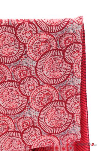 Patterned Scarf with fringe - ph 3