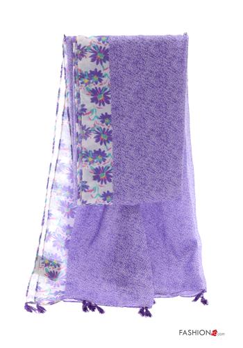 Bufanda Estampado Floral con flecos - ph 2