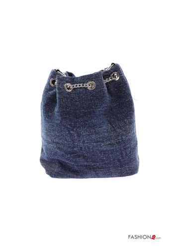 denim Cotton Bag with chain - ph 3