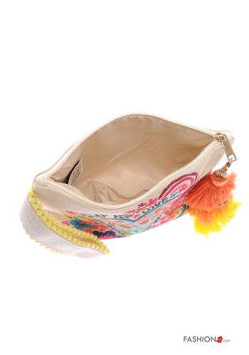 Pochette Fantasia stampata con zip con frange - ph 5