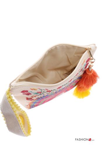 Bolso de mano Diseño impreso con cremallera con flecos - ph 5