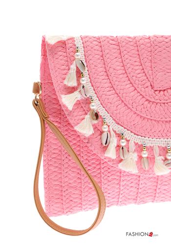 Bolso de mano con flecos con bandolera con cremallera - ph 4