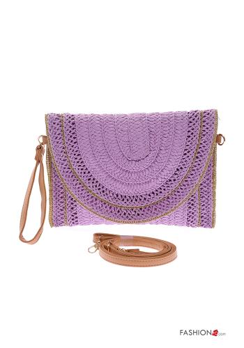 Pochette con zip con tracolla