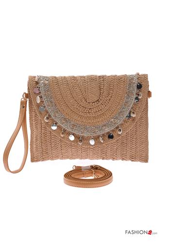 Purse with shoulder strap with pendant