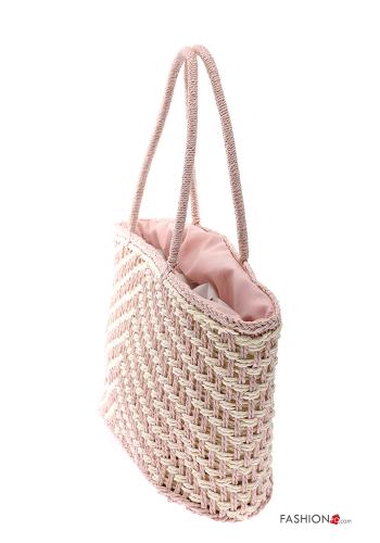 Borsa a spalla mare Fantasia righe con zip - ph 2