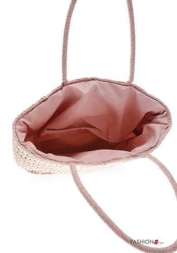 Borsa a spalla mare Fantasia righe con zip - ph 5