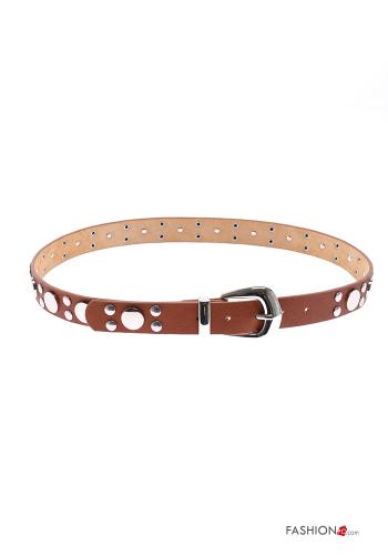 adjustable Genuine Leather Belt with studs - ph 1