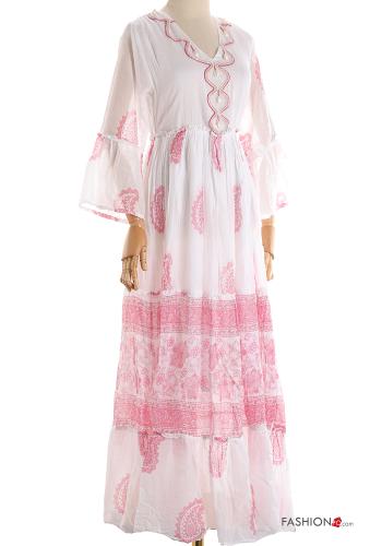 Paisley Muster Strandkleid aus Baumwolle - ph 1