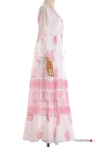 Paisley Muster Strandkleid aus Baumwolle - ph 3