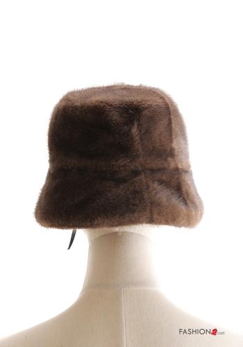 faux fur Hat with lining - ph 3