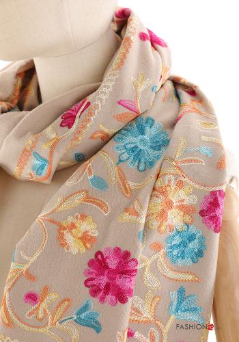 Embroidered Scarf with fringe - ph 2