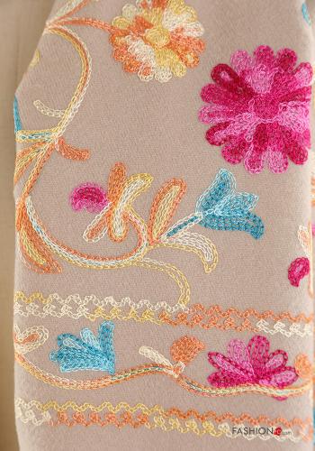 Embroidered Scarf with fringe - ph 3