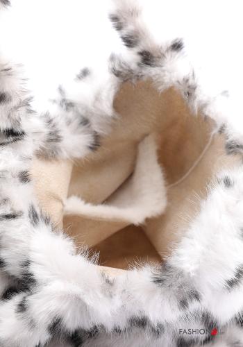 Animal print faux fur Shoulder bag - ph 3