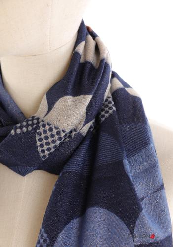 Sciarpa Fantasia geometrica con frange - ph 2