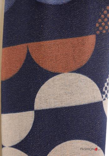 Sciarpa Fantasia geometrica con frange - ph 3