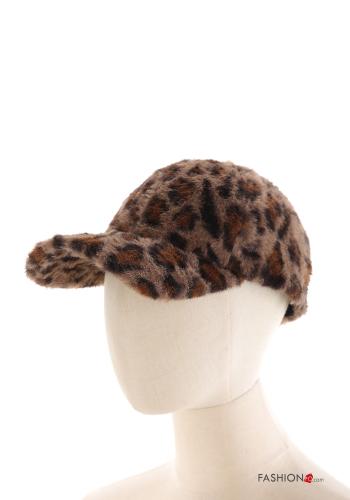 Animal print faux fur Hat - ph 1