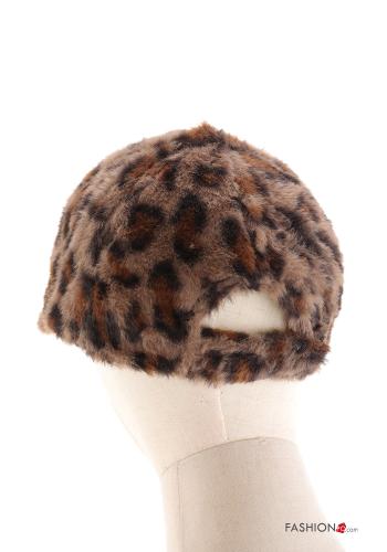 Animal print faux fur Hat - ph 2
