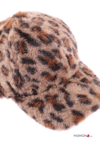 Animal print faux fur Hat - ph 3