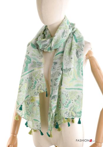 Bufanda Diseño impreso con flecos - ph 1