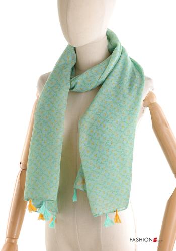 Bufanda Diseño impreso con flecos - ph 1