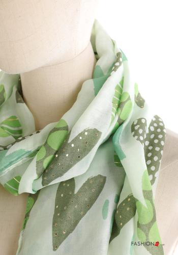 heart motif lurex Scarf - ph 2