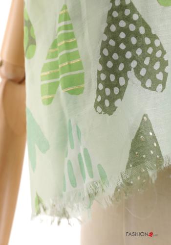 heart motif lurex Scarf - ph 3