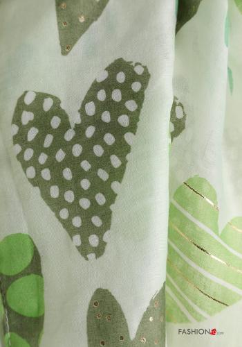 heart motif lurex Scarf - ph 4