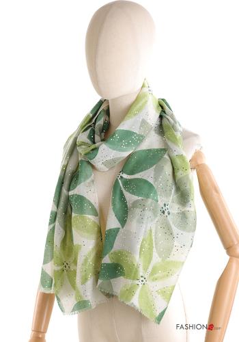Bufanda De lurex Estampado Floral - ph 1