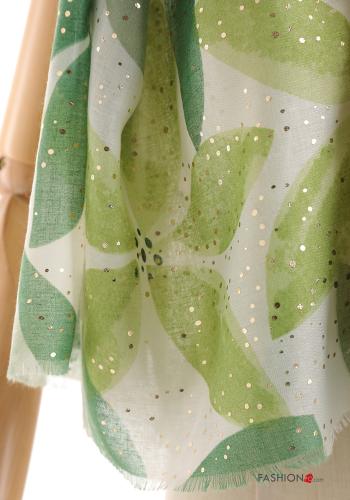 Bufanda De lurex Estampado Floral - ph 3