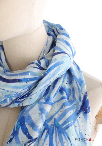 Abstract print lurex Scarf - ph 2