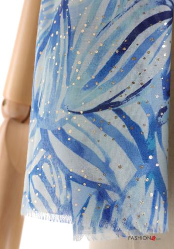 Abstract print lurex Scarf - ph 3