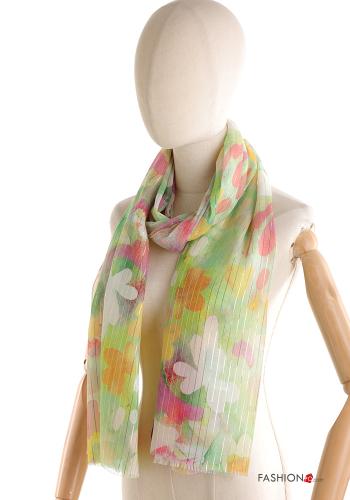Floral lurex Scarf