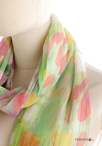 Bufanda De lurex Estampado Floral - ph 2