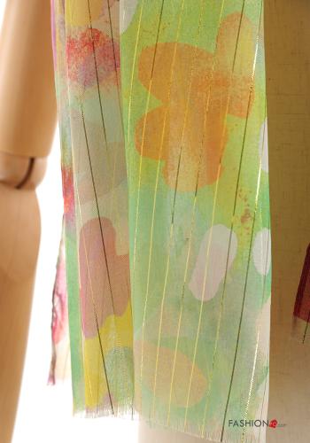 Bufanda De lurex Estampado Floral - ph 3