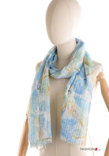 Sciarpa lurex Fantasia con foglie