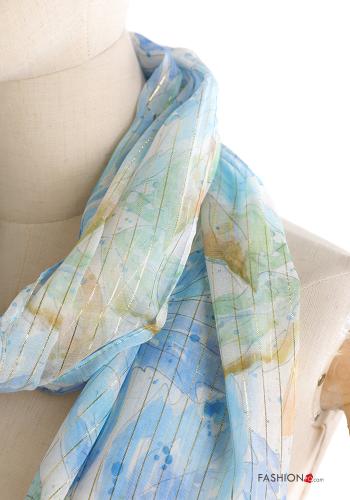 Sciarpa lurex Fantasia con foglie - ph 2