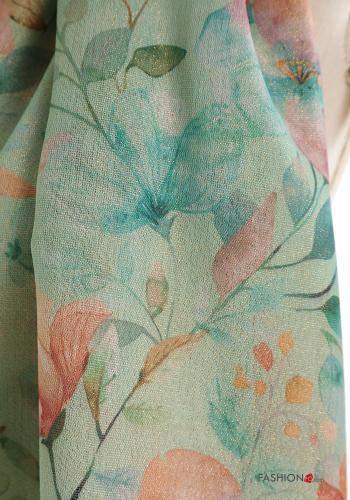 Sciarpa Fantasia floreale con frange - ph 4