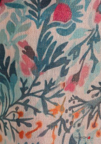 Floral Scarf with fringe - ph 4