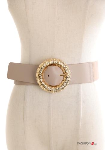 Cinturón ajustable con hebilla con elástico