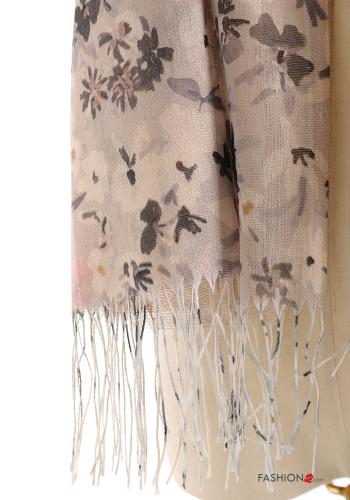 Sciarpa Fantasia floreale con frange - ph 3
