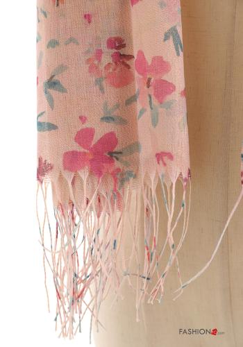 Sciarpa Fantasia floreale con frange - ph 3