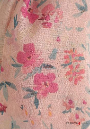 Sciarpa Fantasia floreale con frange - ph 4