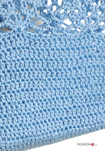 Borsa a spalla mare uncinetto Fantasia ricamata - ph 3