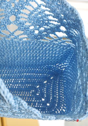 Borsa a spalla mare uncinetto Fantasia ricamata - ph 4