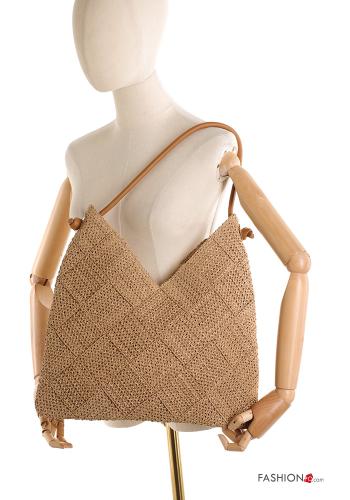 Sac porté épaule de plage à broderie