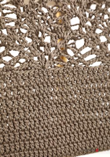 Bolso de playa crochet Patrón bordado - ph 4