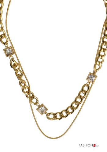 Collana regolabile con strass - ph 4