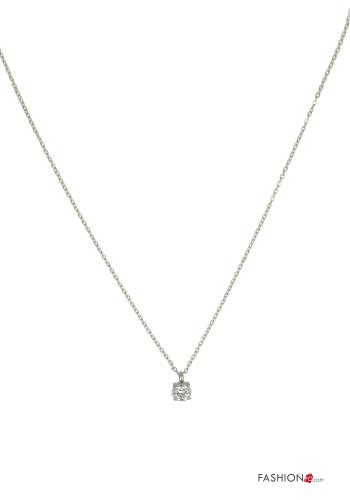 Collana regolabile con strass - ph 4