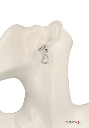 Orecchini Fantasia cuore con strass - ph 3