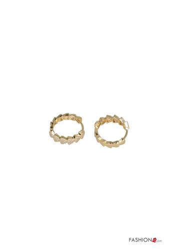 Orecchini Fantasia cuore con strass - ph 1